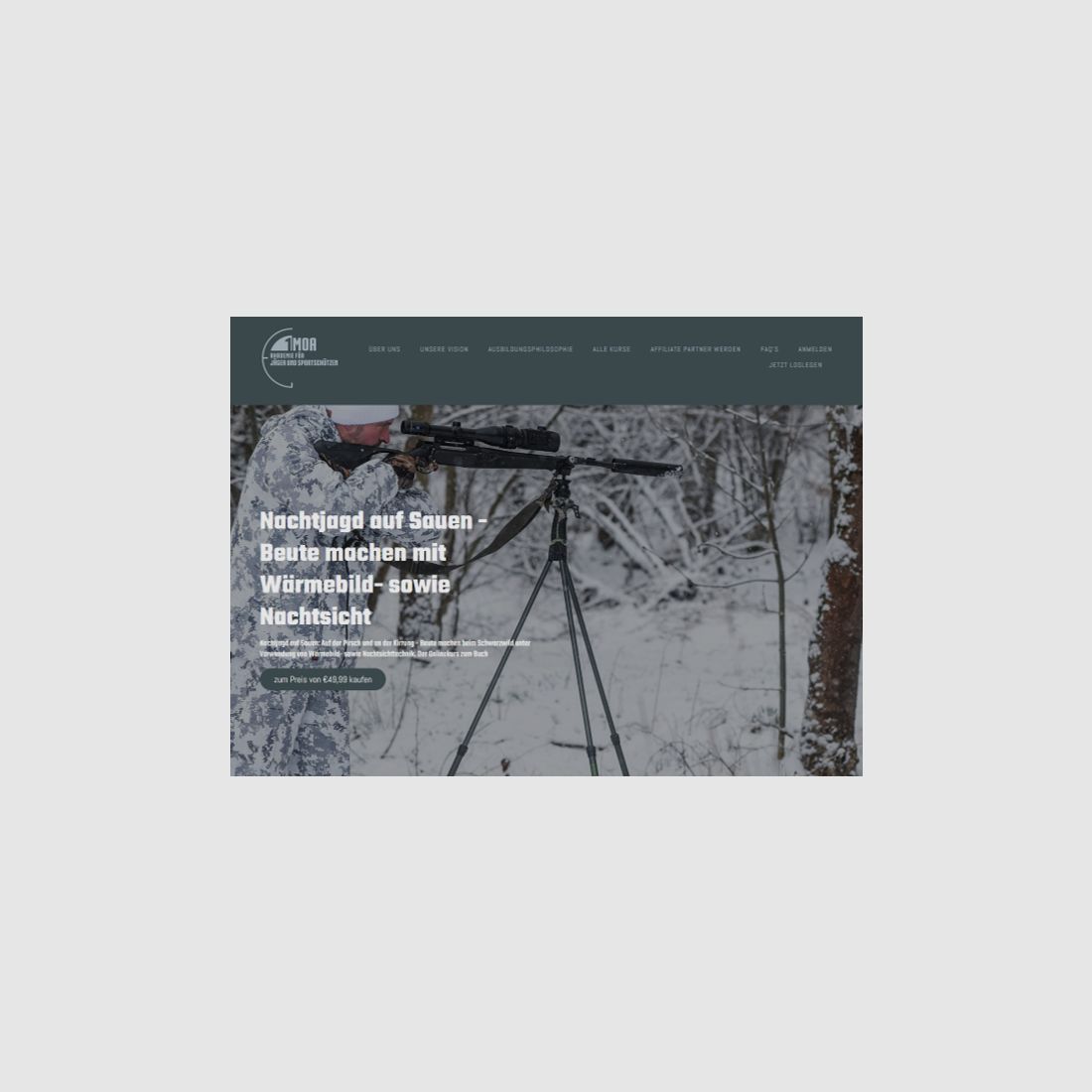 Nachtjagd auf Sauen – Beute machen mit Wärmebild & Nachtsicht | Onlinekurs