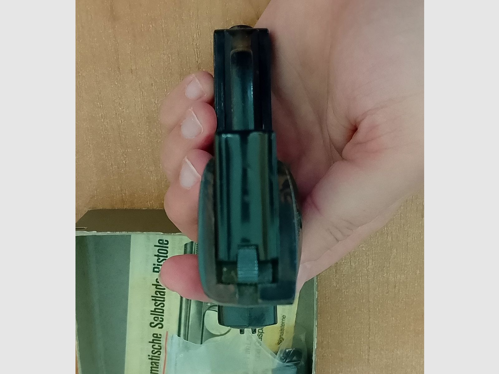 Erstes PTB! ME 8 Combat in 8 mm Knall im PTB 176 mit Verpackung!