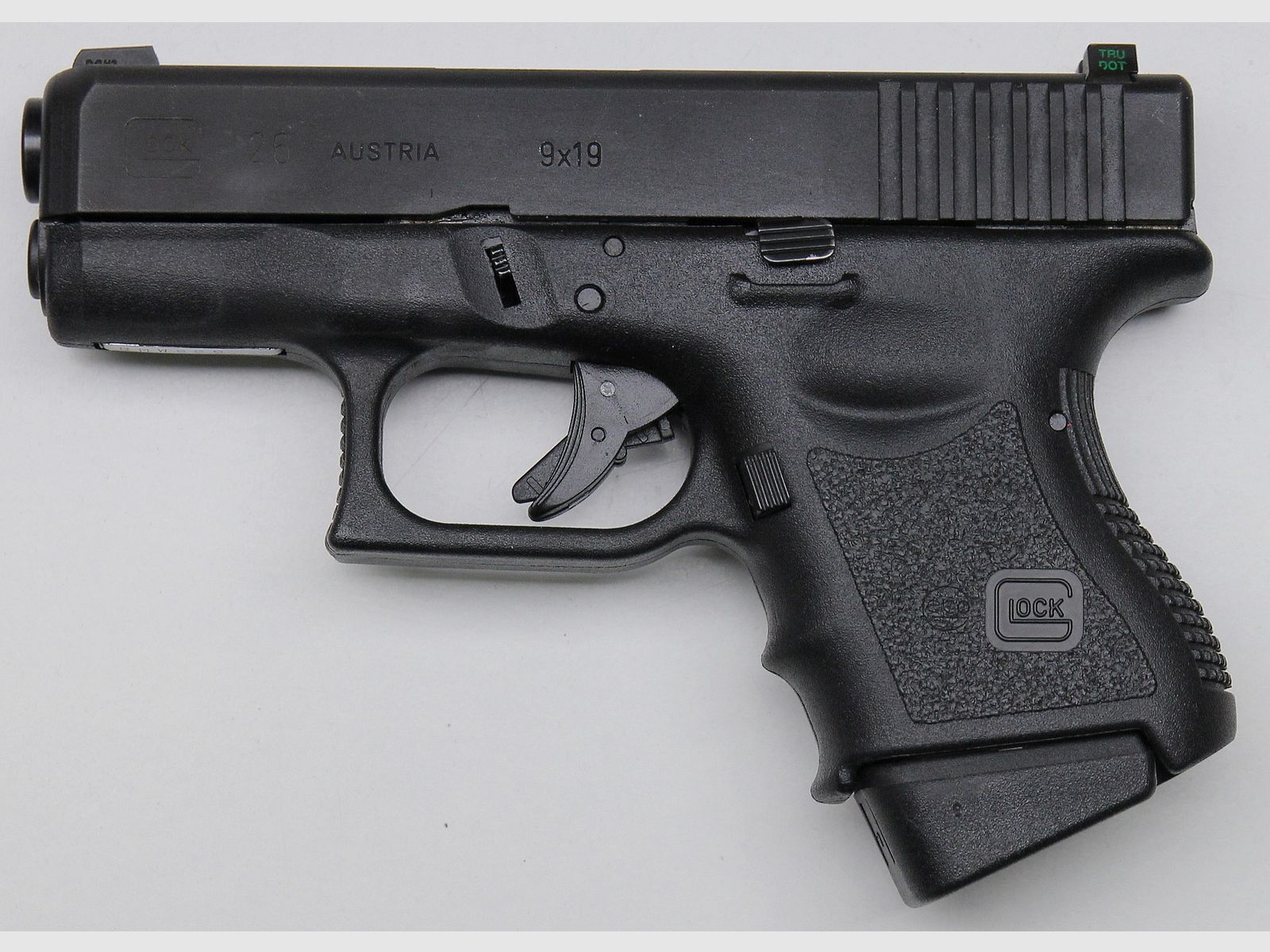 Glock 26 pistol caliber 9mm Luger