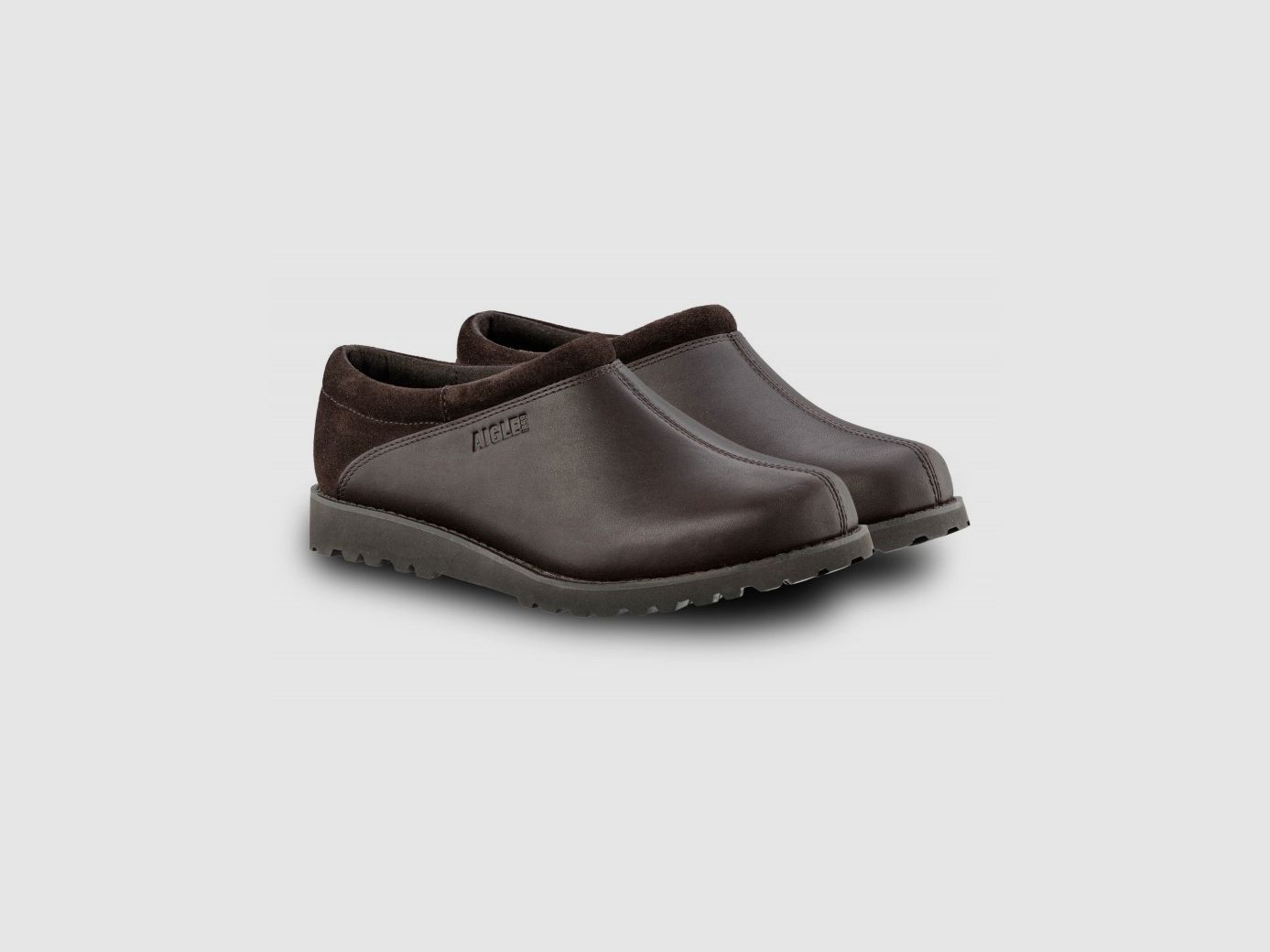 Aigle Basilo hoge donkerbruine Heren Klompen P41, afbeelding 1 van 2
