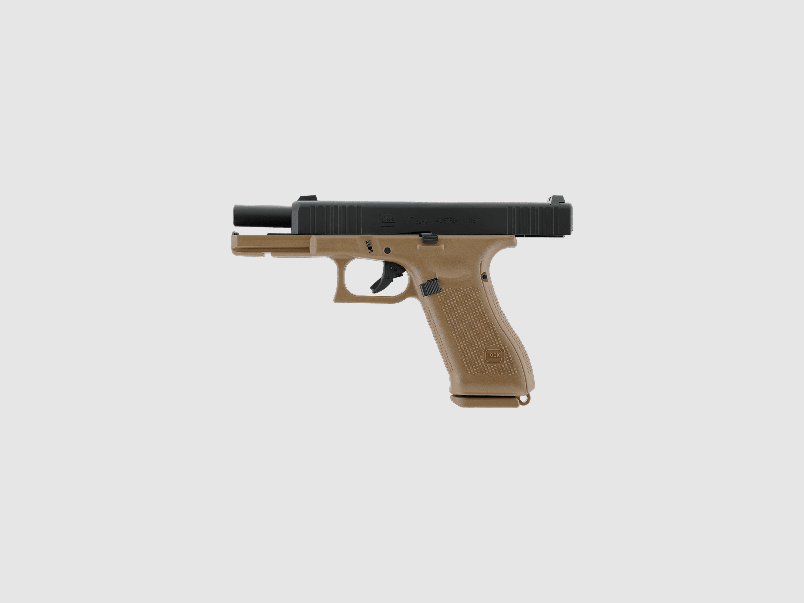 Glock 17 Gen5 French Edition - Metal Slide GBB - Schwarz-Coyote | UMAREX