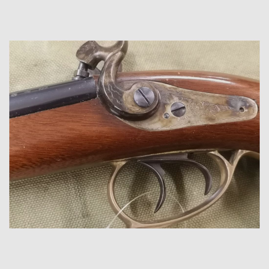 Percussions Pistole Corsair Doppelläufig .44 Schwarzpulver