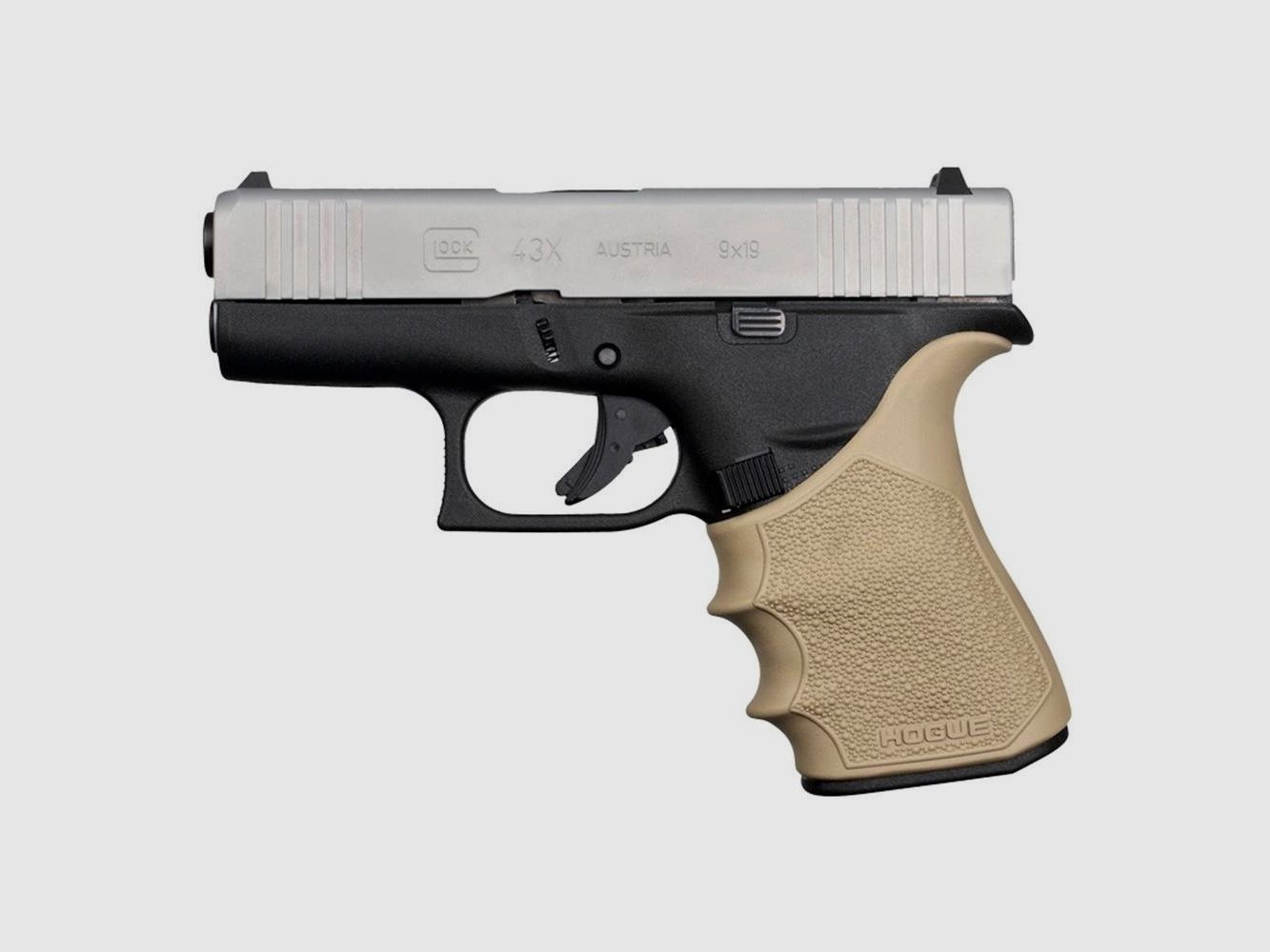 HOGUE HandAll Beavertail Gummigriff für Glock 43X / 48 Coyote Tan