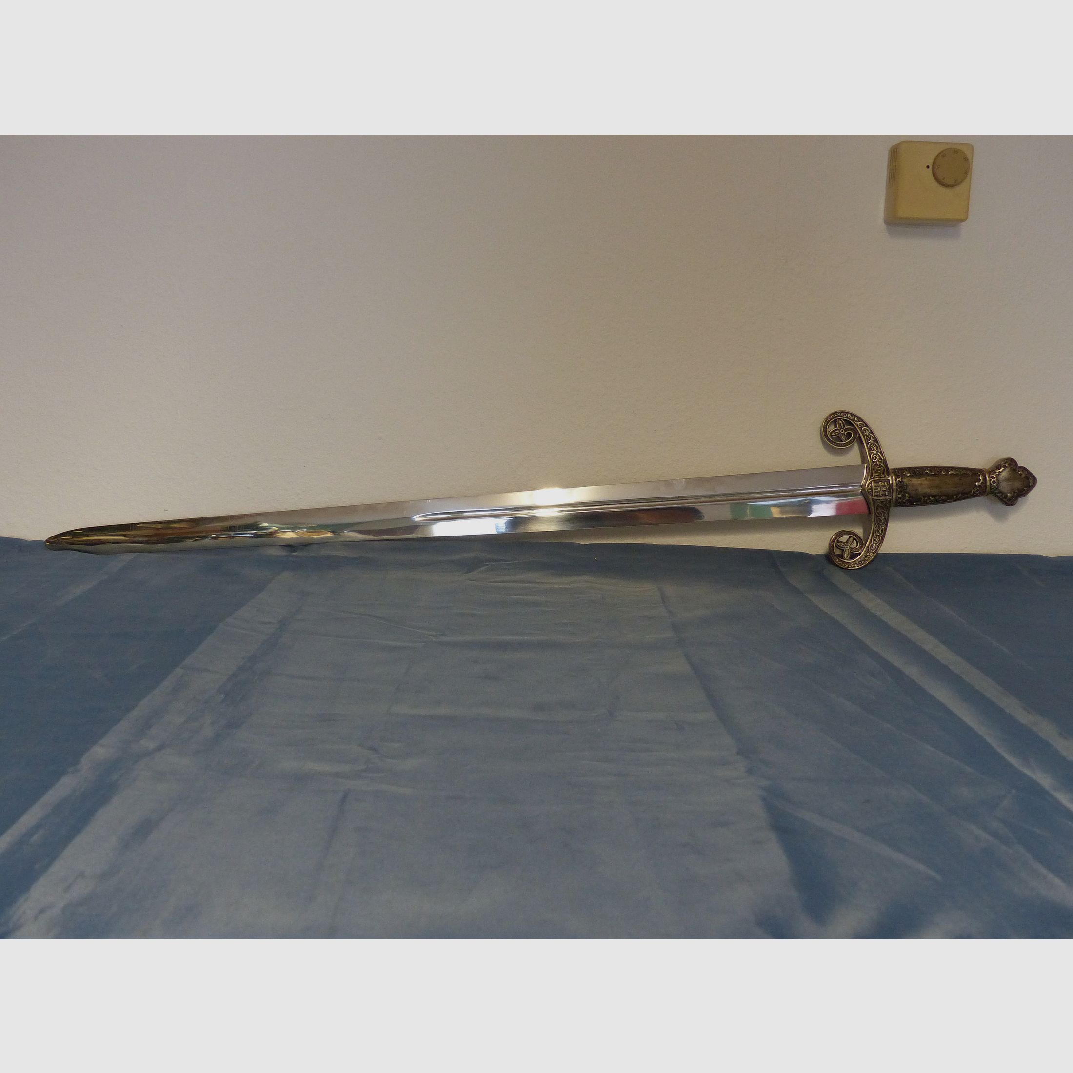 Sword cutting weapon replica Toledo probably from Spain decoration
