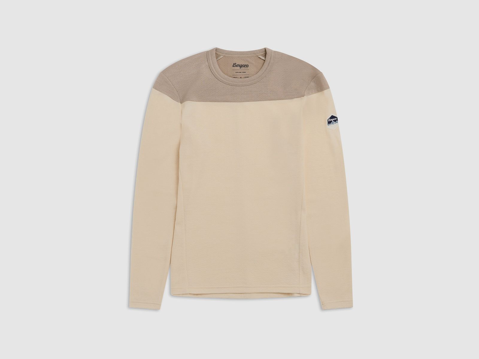 Bergans Inner:Dual Merino L/S Thermoshirt Damen Creme/Beige XL