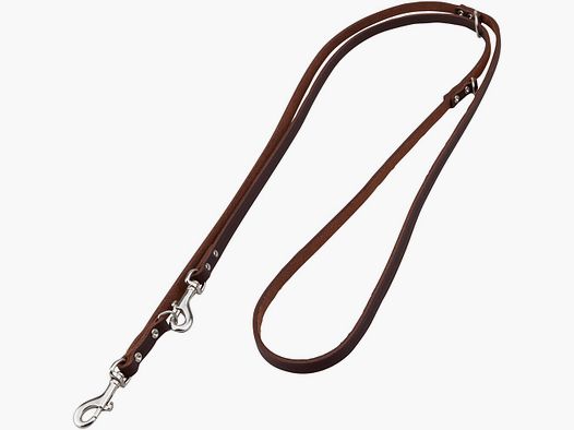 Heim Soft leash – 3-way adjustable (Width 10 mm, length 3 m, color brown)