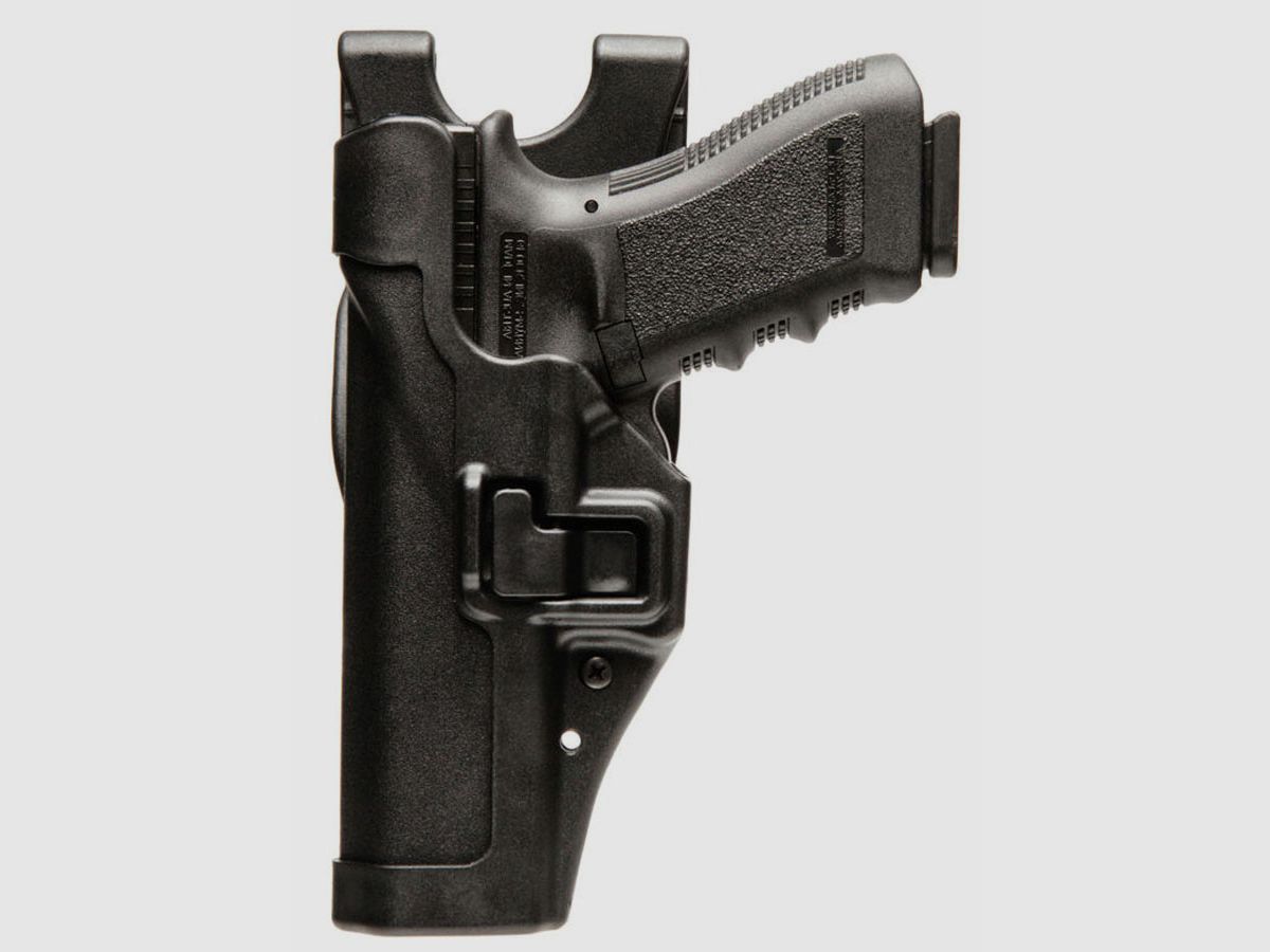BLACKHAWK! SERPA Dienstholster mit Level 2 Autolock (Linkshänder) – GLOCK 17