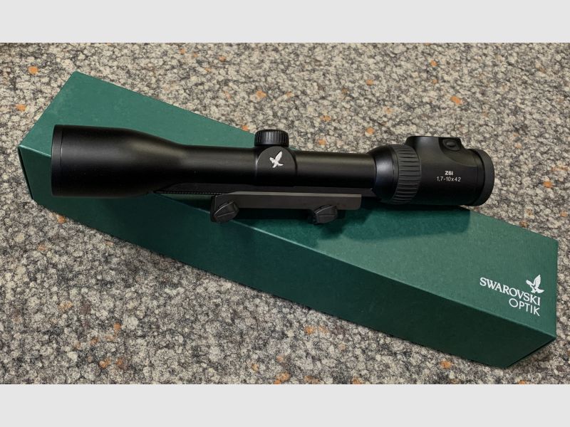 Swarovski Z6i 1,7-10x42 SR Leuchtabs. 4A-I inkl. Blaser Sattelmontage gebraucht