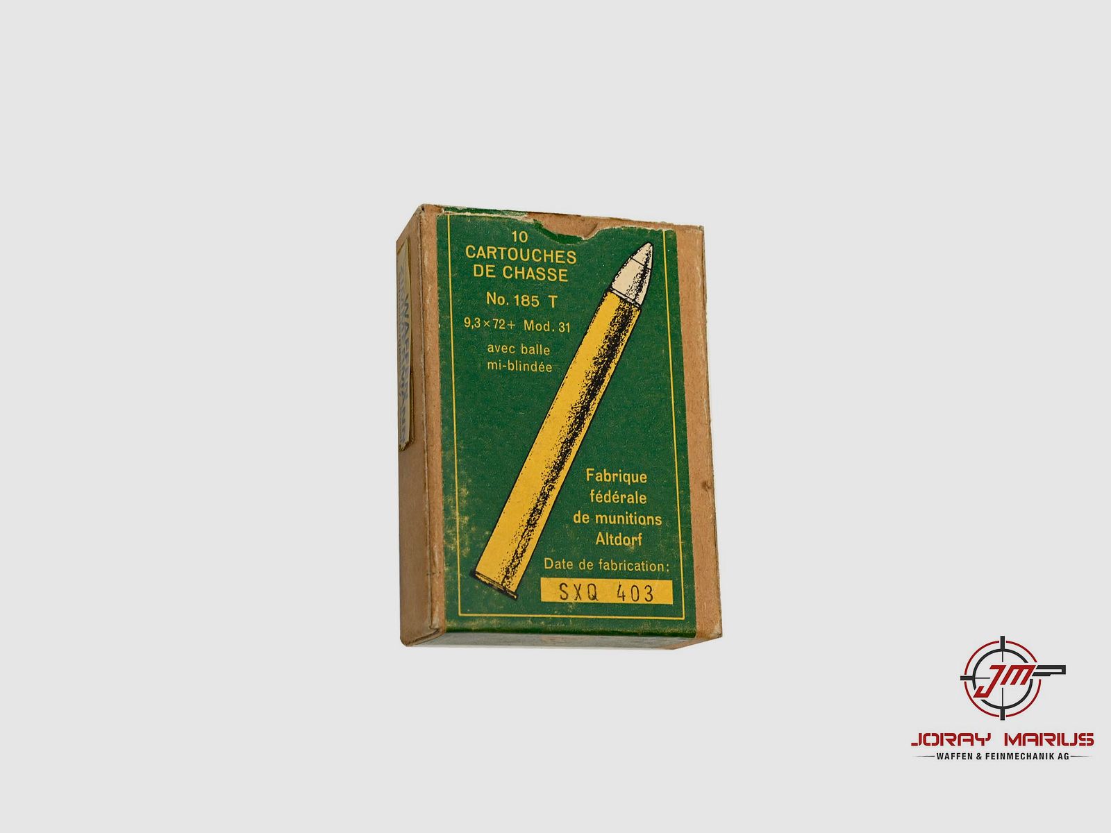 9.3×72 Altdorf Mod. 31 Sammlermunition