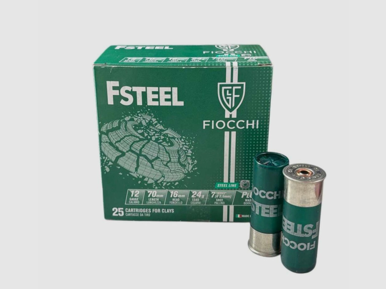 FIOCCHI F Steel 24g à25 12/70 - 2.5 mm
