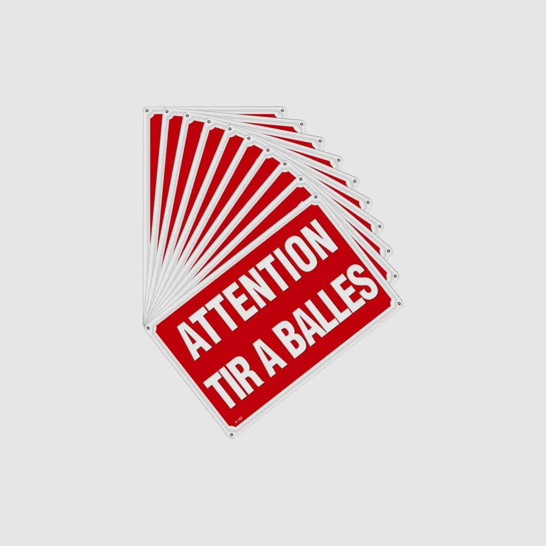 Danger zone hunting signs Akilux 26 × 20 cm – set of 10, image 2 of 9