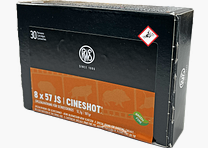 RWS hunting cartridge Cineshot cal. 8x57 JS 187grs/ 12.1g