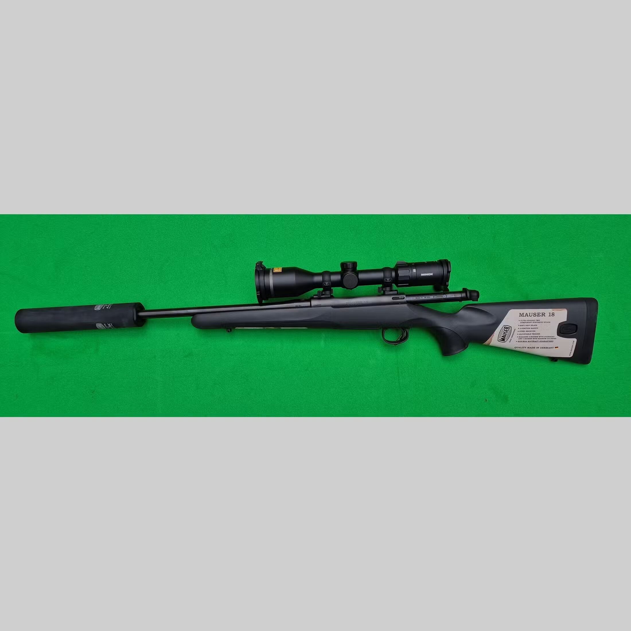 Mauser M18 mit A-Tec Schalldämpfer