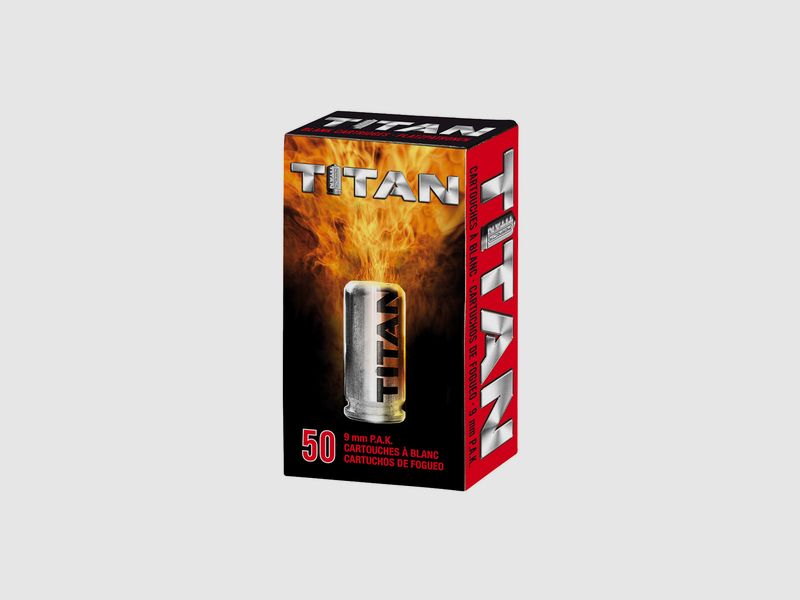 Platzpatrone PERFECTA TITAN Kal. 9 MM PAK BTE 50