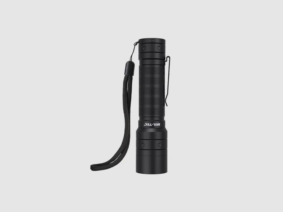 Lampe de poche MISSION 1000 RECHARGE avec 3 niveaux de luminosité + flash stroboscopique