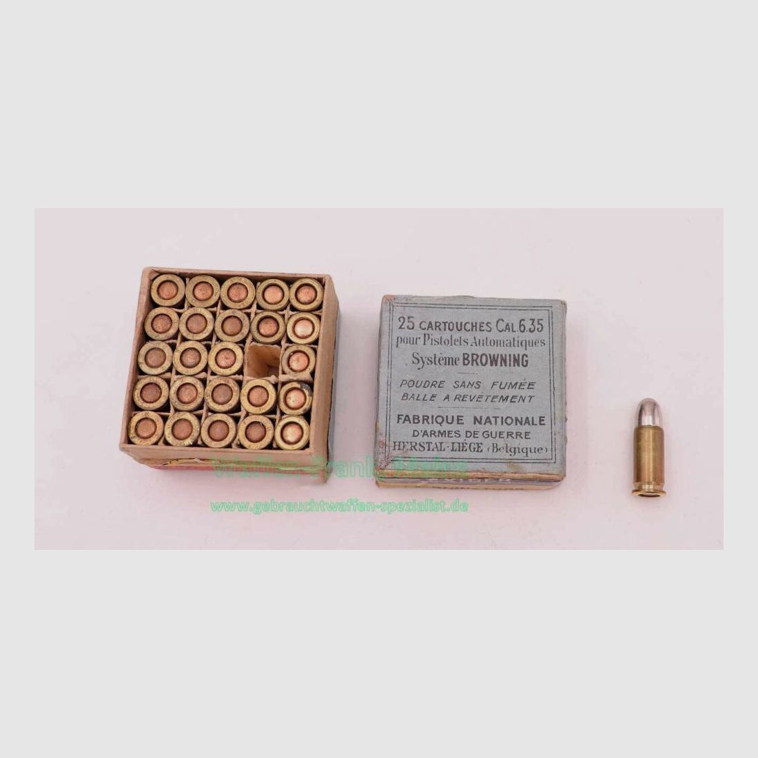 FN Fabrique Nationale Liège Pistol Ammunition