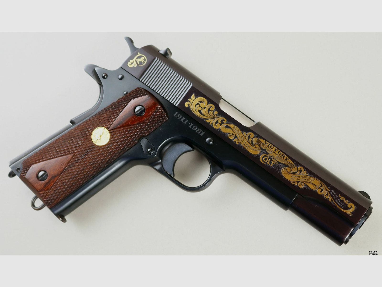 Pistolet Colt mod. 1911 John Moses Browning Commemorative cal. 45 ACP n° de série CJMBC0182, image 4 sur 16
