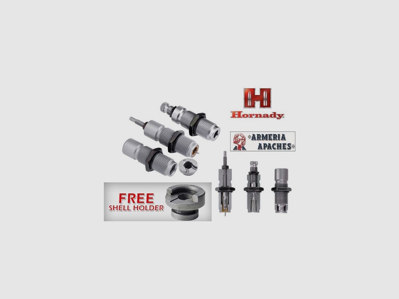 HORNADY DIES SET VOOR PISTOOL Kaliber - 40 S&W / 10MM, afbeelding 1 van 3
