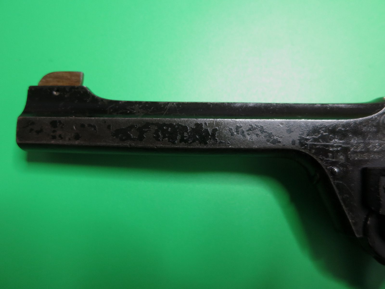 Orig. Enfield No. 2 Mark I. ORION Schreckschußrevolver 9mm R Knall, “War Finish”, absolute Rarität, PTB257, super selten!      #38