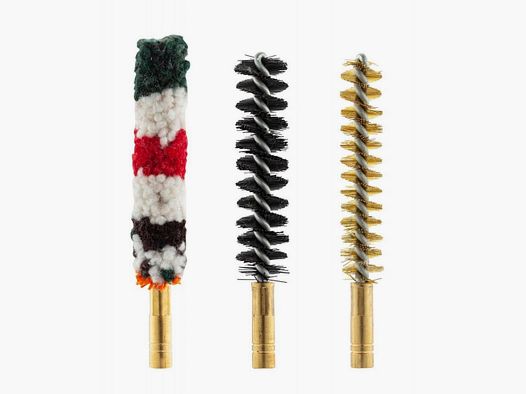 Set aus drei Bürsten für Waffen mit gezogenen Läufen - Kaliber 5,6 mm / 22 - Effektive Reinigung - Präzise Wartung der Waffen