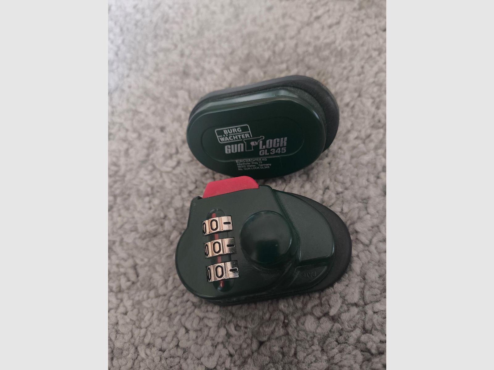 Lucchetto per armi Burg-Wächter con combinazione numerica, Gun Lock GL 345