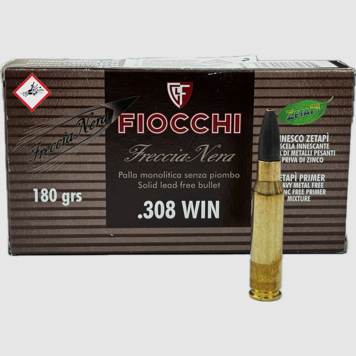 Fiocchi. Freccia Nera Jagdpatrone Kal. .308 Win 180grs