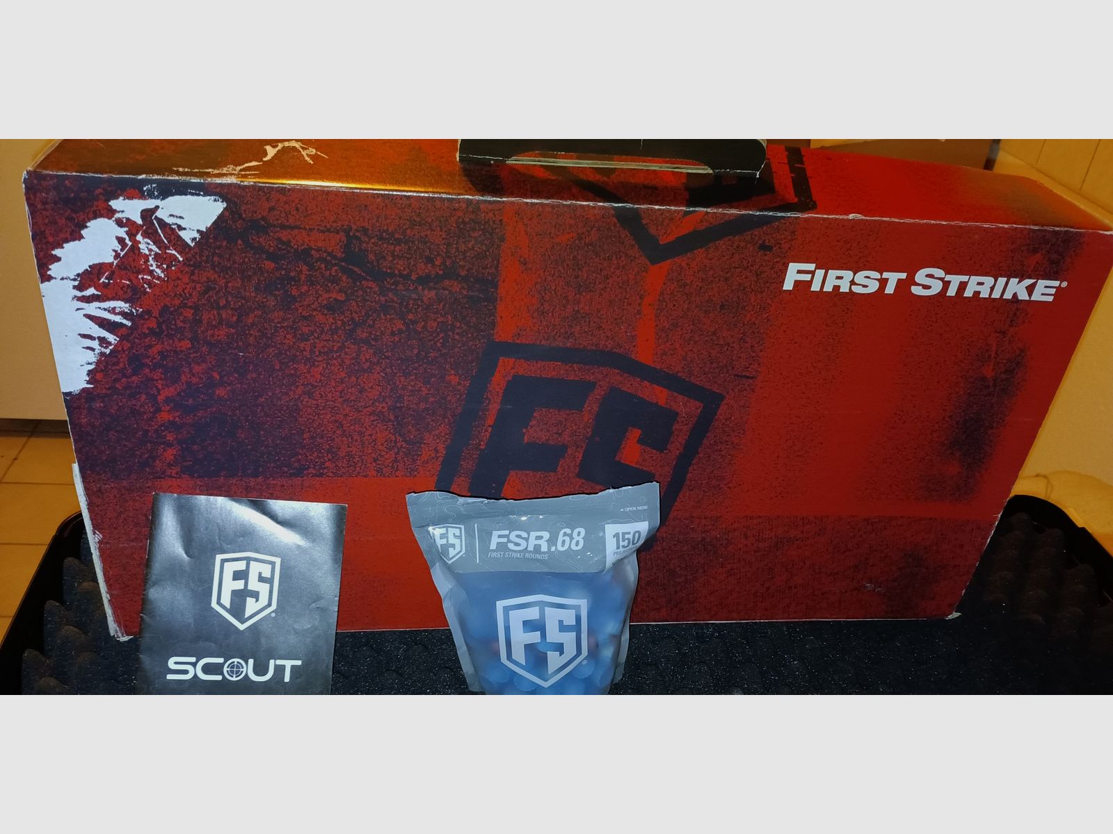 First Strike Scout Sniper Rifle Paintball Markierer - Schwarz - NEUWERTIG