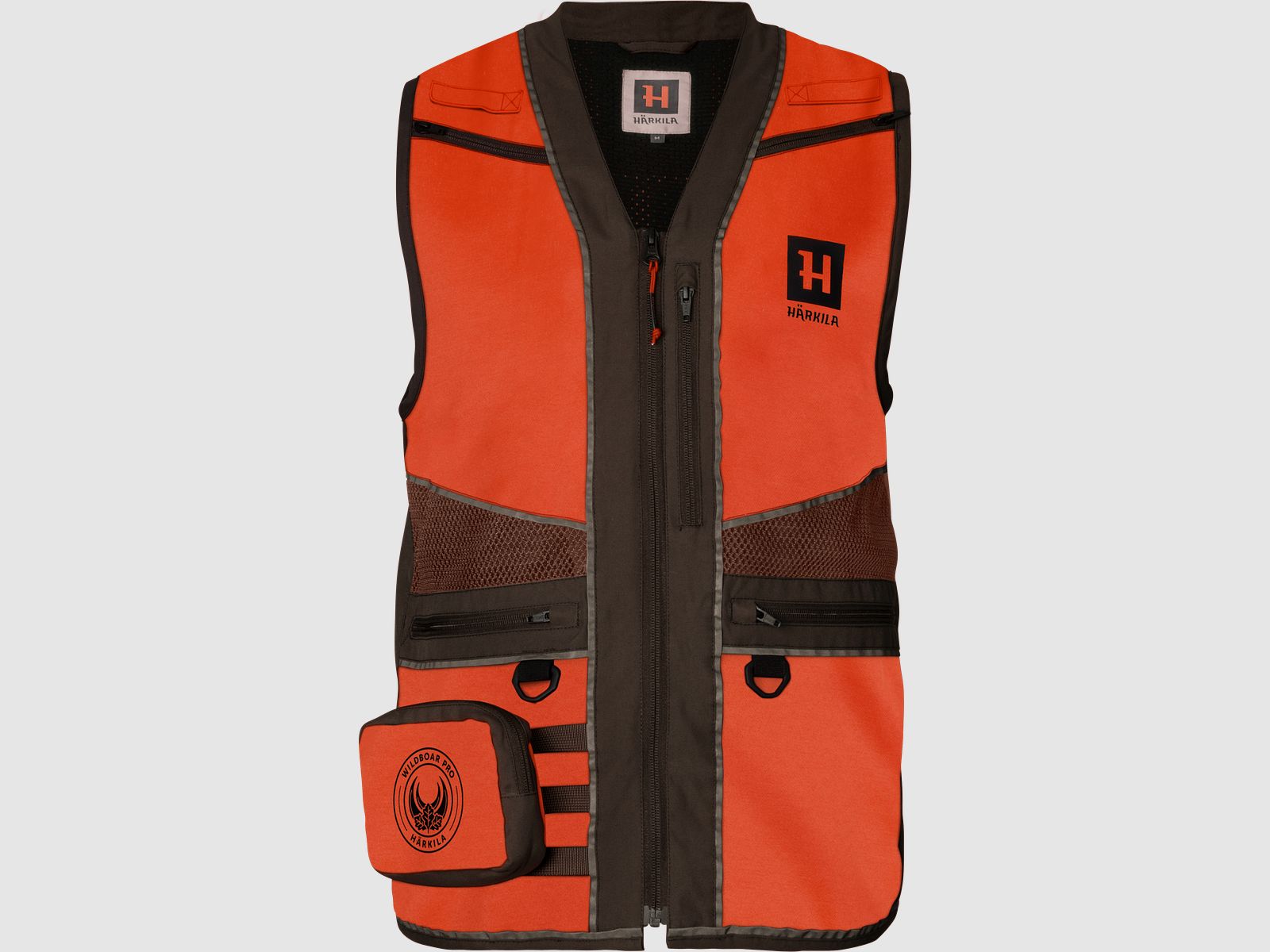 Härkila Wildboar Pro Blaze Weste Herren Orange Blaze/Braun, 4XL