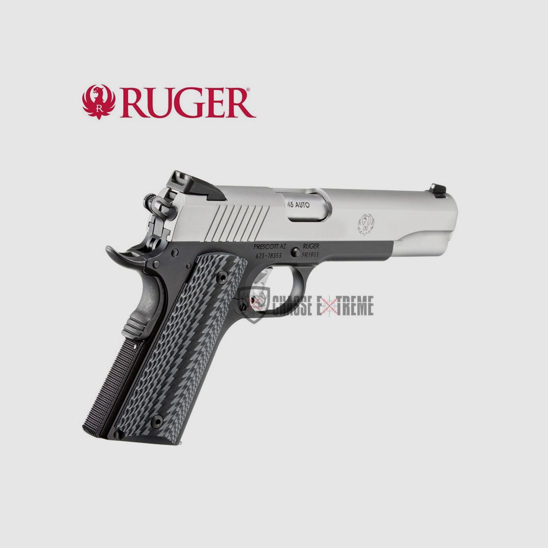 Pistool RUGER SR1911 Lightweight 8+1 Schoten 5" Kal 45 auto, afbeelding 3 van 4