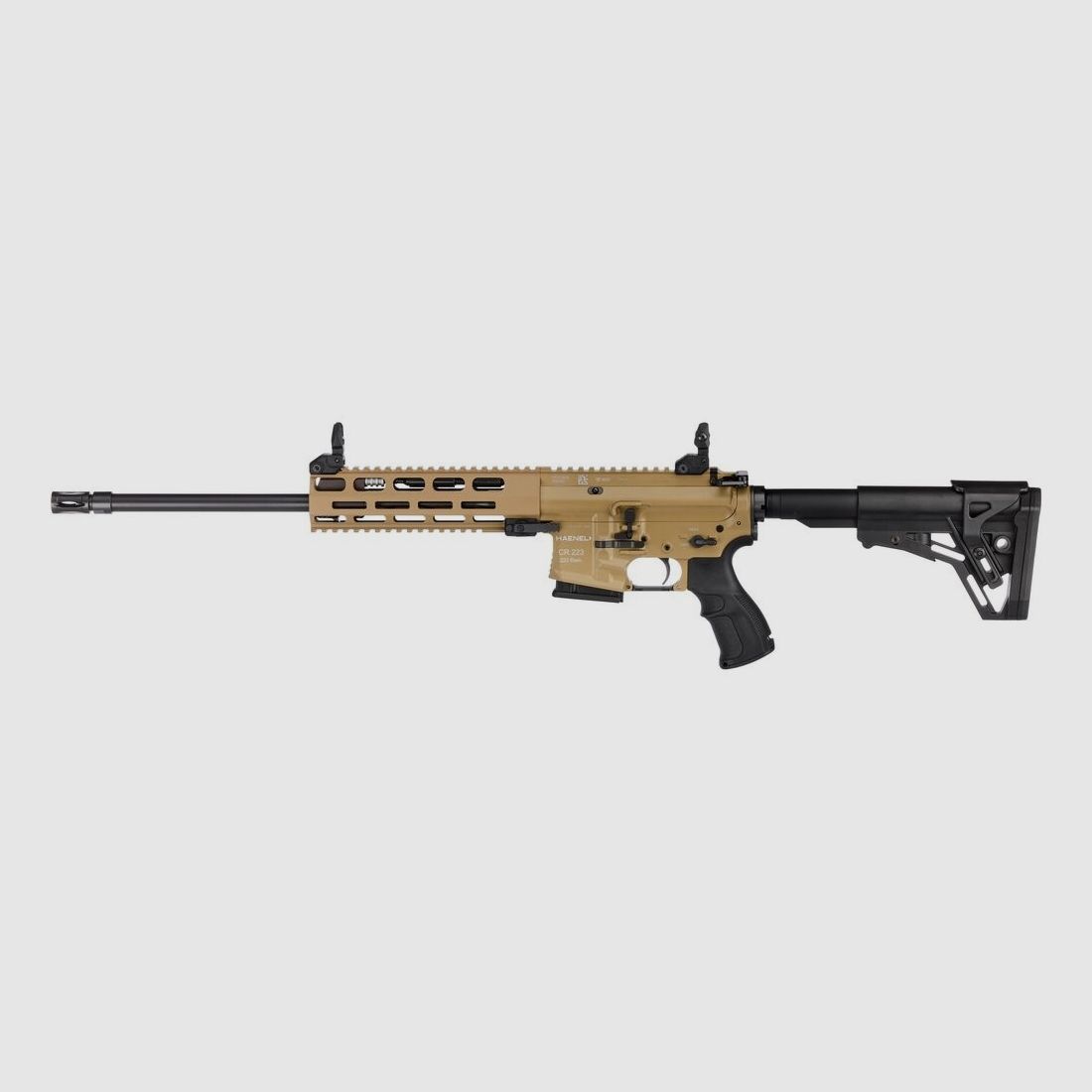 Haenel Selbstladebüchse CR 223 M-LOK Handschutz .223 Rem. Lauflänge 423 mm | Direktabzug kurz Sandfarben sportlich zugelassen