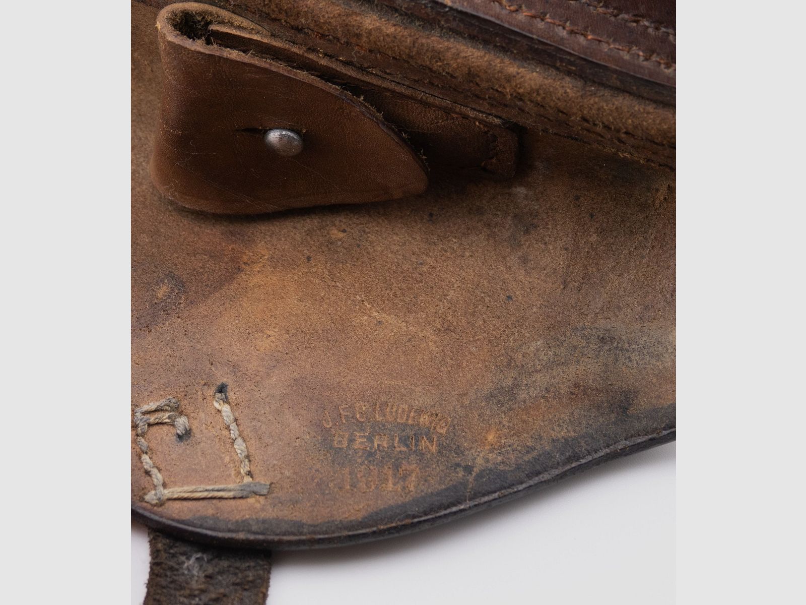 Pistole P 08 9mm Luger DWM 1917 Konvolut mit Tasche 1917