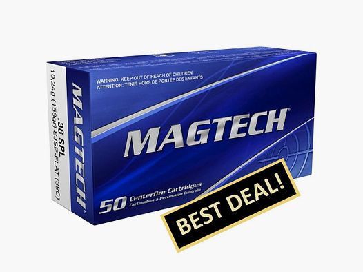 Magtech SJSP 10.24g/158grs. .38 Spec.