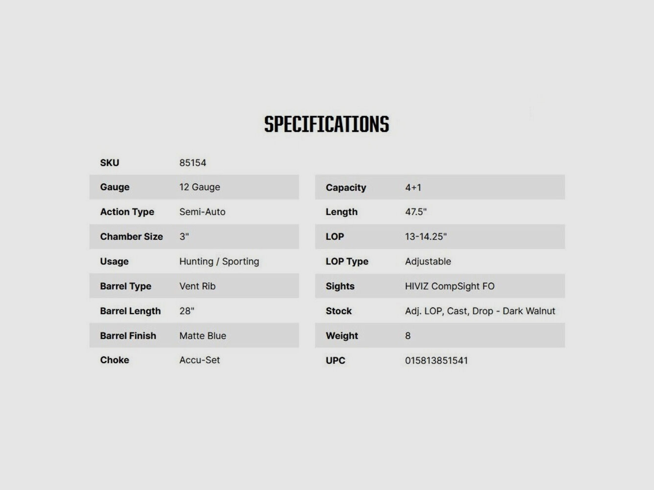 Mossberg 940 Pro Field 28" (28 pollici) Noce Scuro 12/76