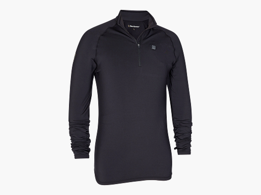 Heat Unterhemd mit Reißverschluss - Black – Größe: XL