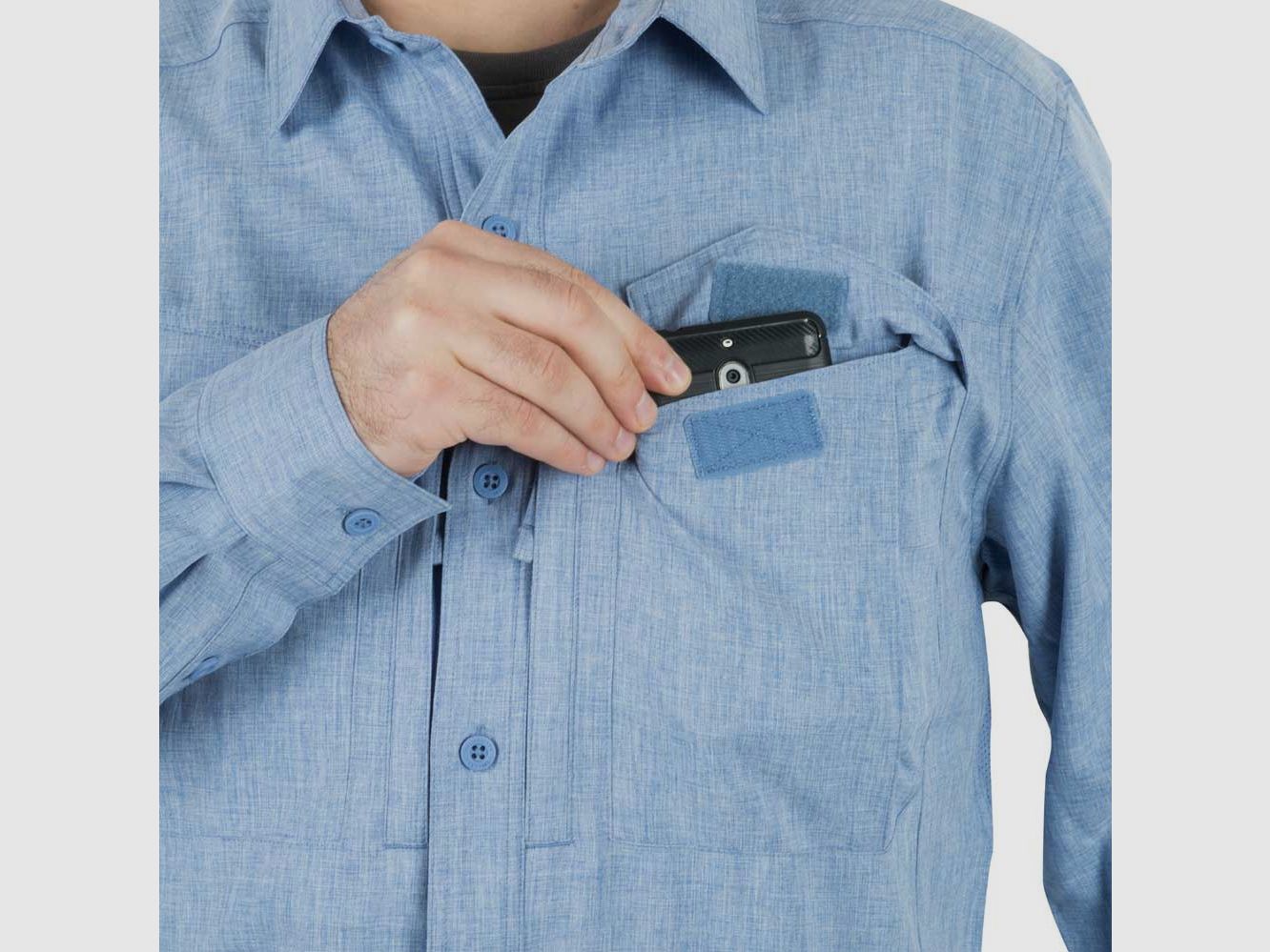 HELIKON-TEX DEFENDER Mk2 GENTLEMEN SHIRT® MELANGE-SCHWARZ