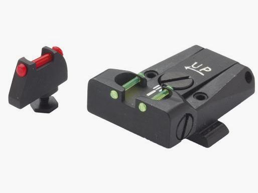 LPA TACCA DI MIRA E MIRINO REGOLABILI FIBRA OTTICA GLOCK