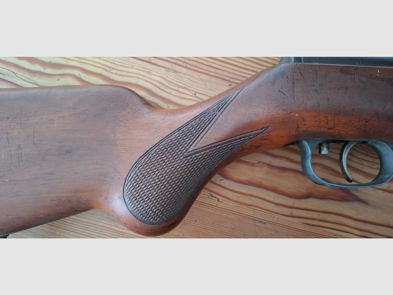 Burgo „Meisterschütze“ (Weihrauch HW 35) Cal. 4,5mm – rarità intorno al 1960, blocco del barrel, senza marchio F, libero da 18 anni!, immagine 4 di 6