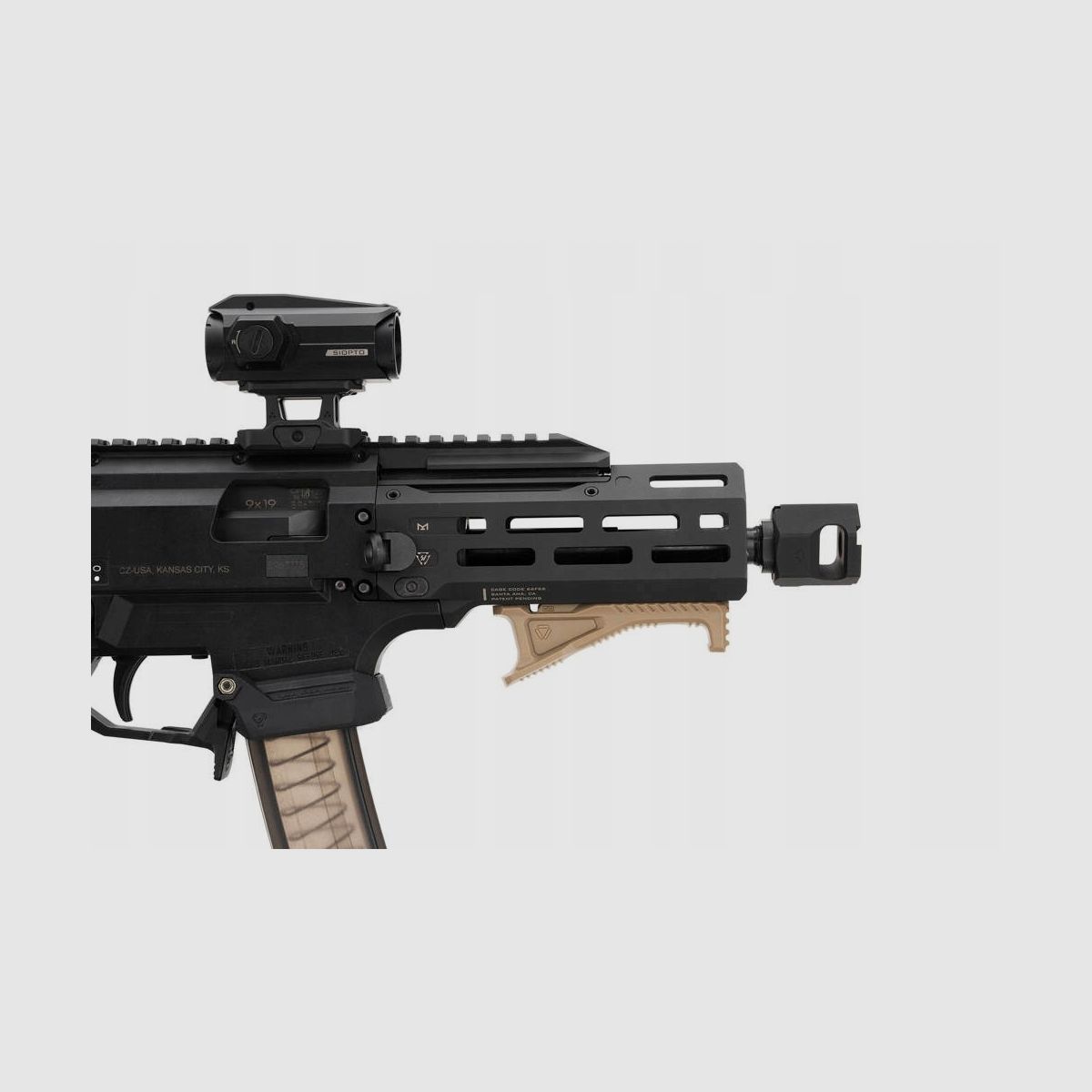 LINK Cobra impugnatura anteriore M-LOK/KEYMOD SI-AR-CMS-CFG-BK, immagine 7 di 12