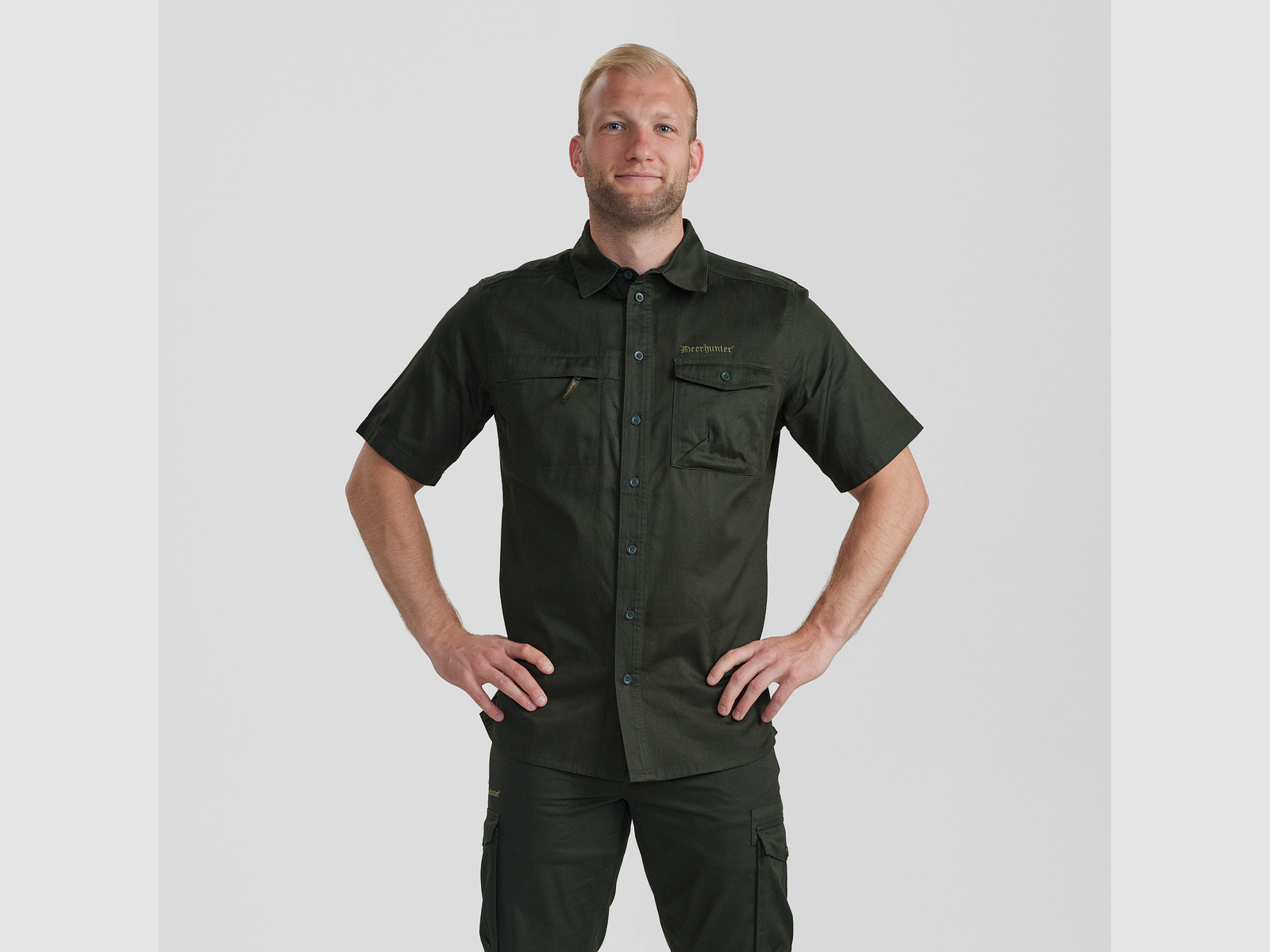 Atlas Hemd S/S - Timber – Kleidergröße Herren: 45/46