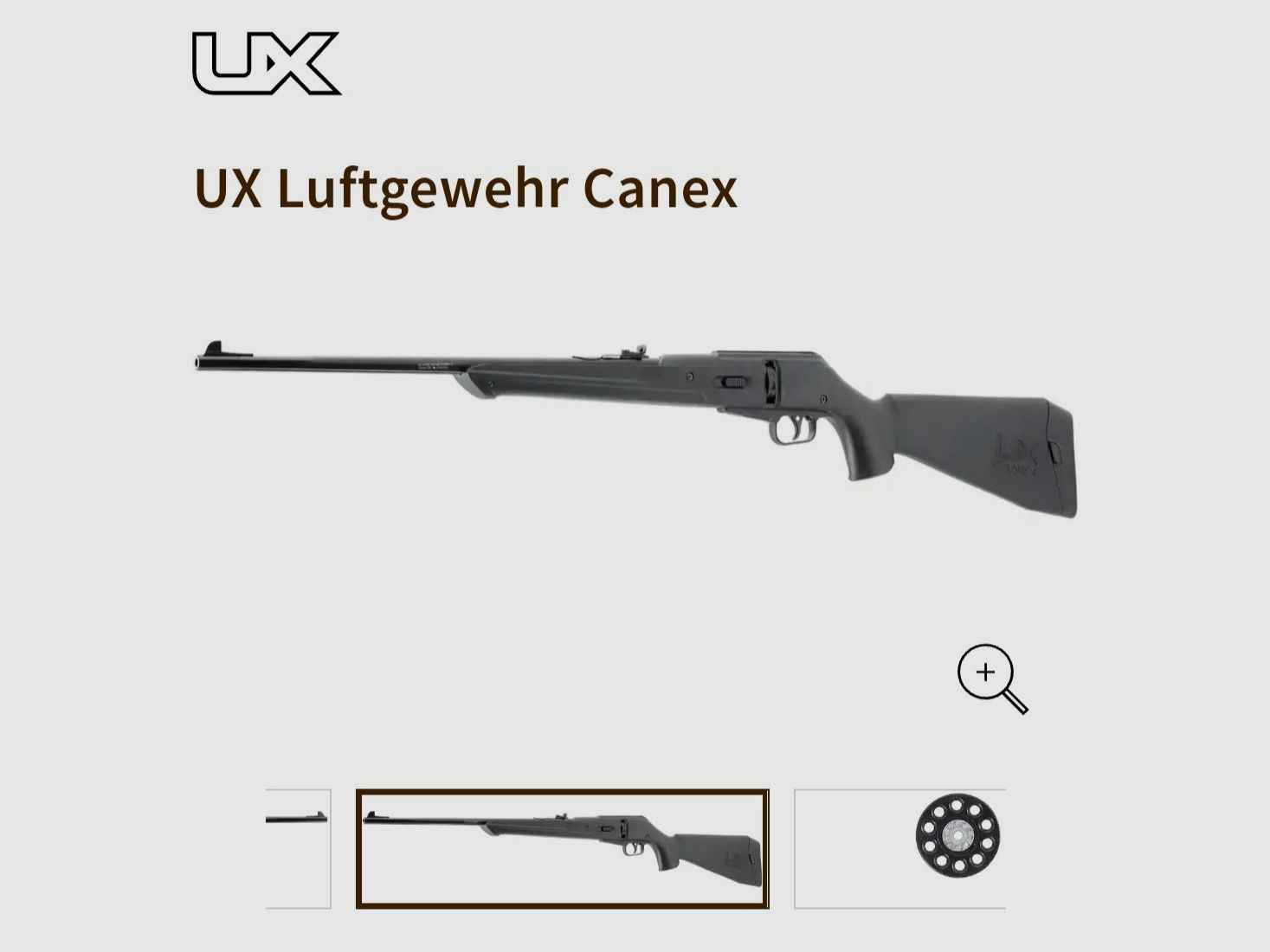 UX Co2 air rifle Canex + Co2 capsules 12g + targets !!