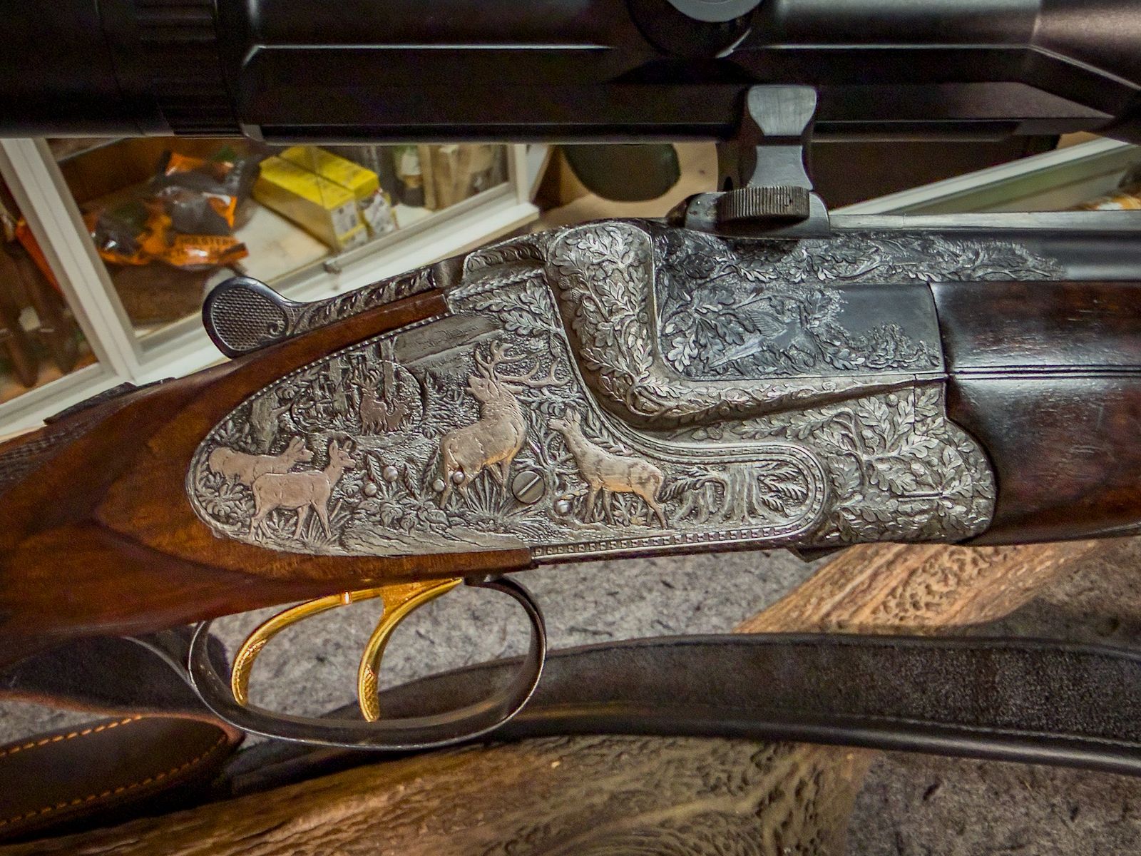 BBF 7X65R / 12/70 with 5.6×52 R insert barrel – from the possession of Gerhard Stauch (GDR) with interchangeable barrel