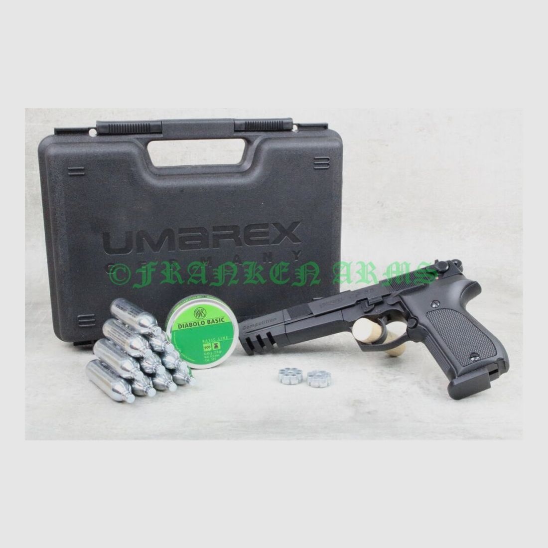 Walther CP88 Competition Brüniert Komplettset
