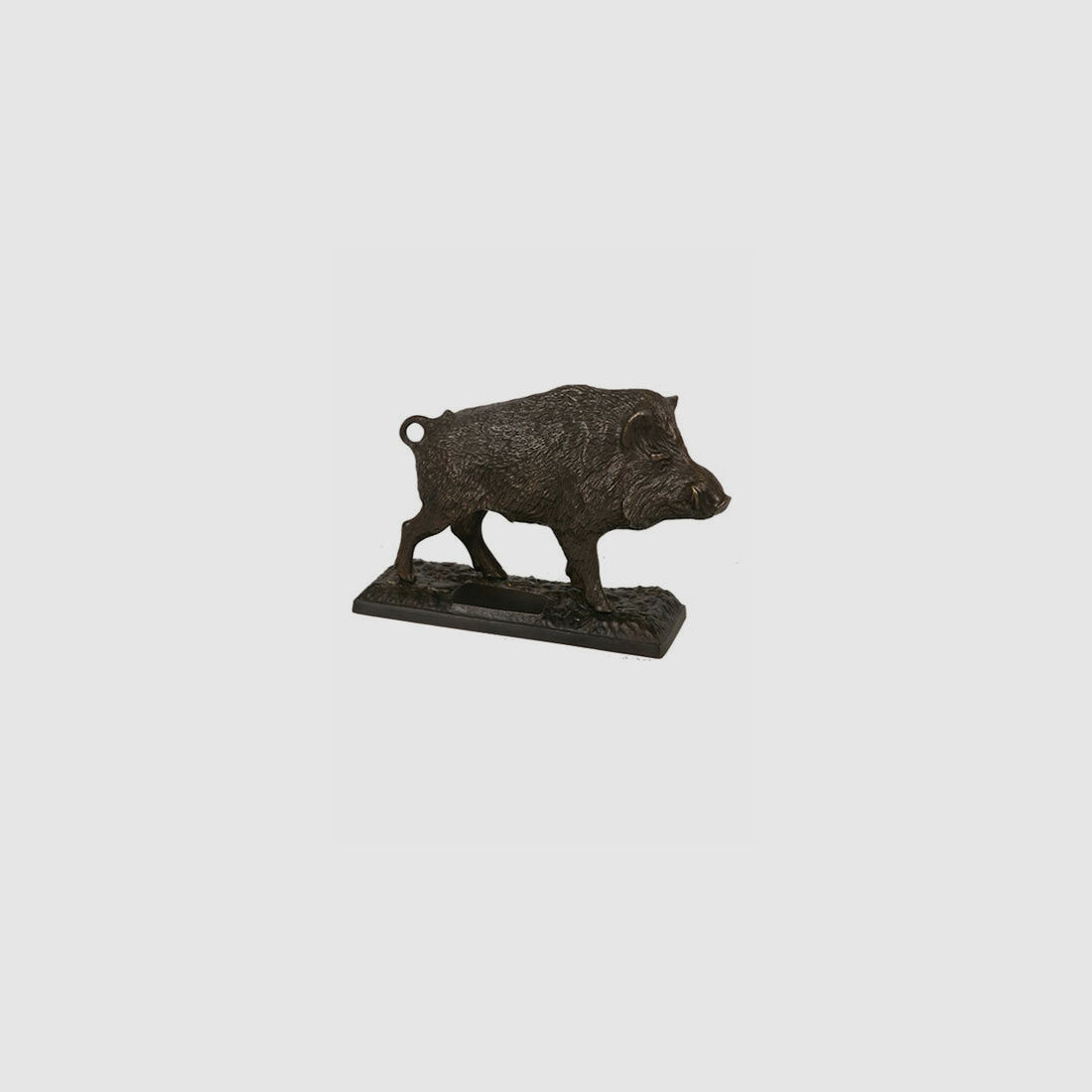 Lovergreen Bronzestatue Motiv Wildschwein mit angehobenen Schwanz