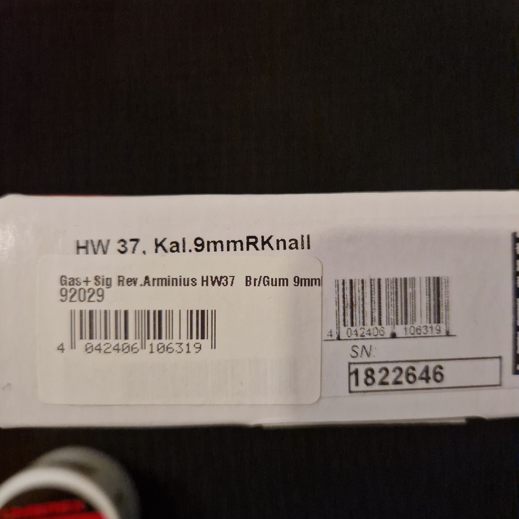 WEIHRAUCH Arminius HW37 9mm K