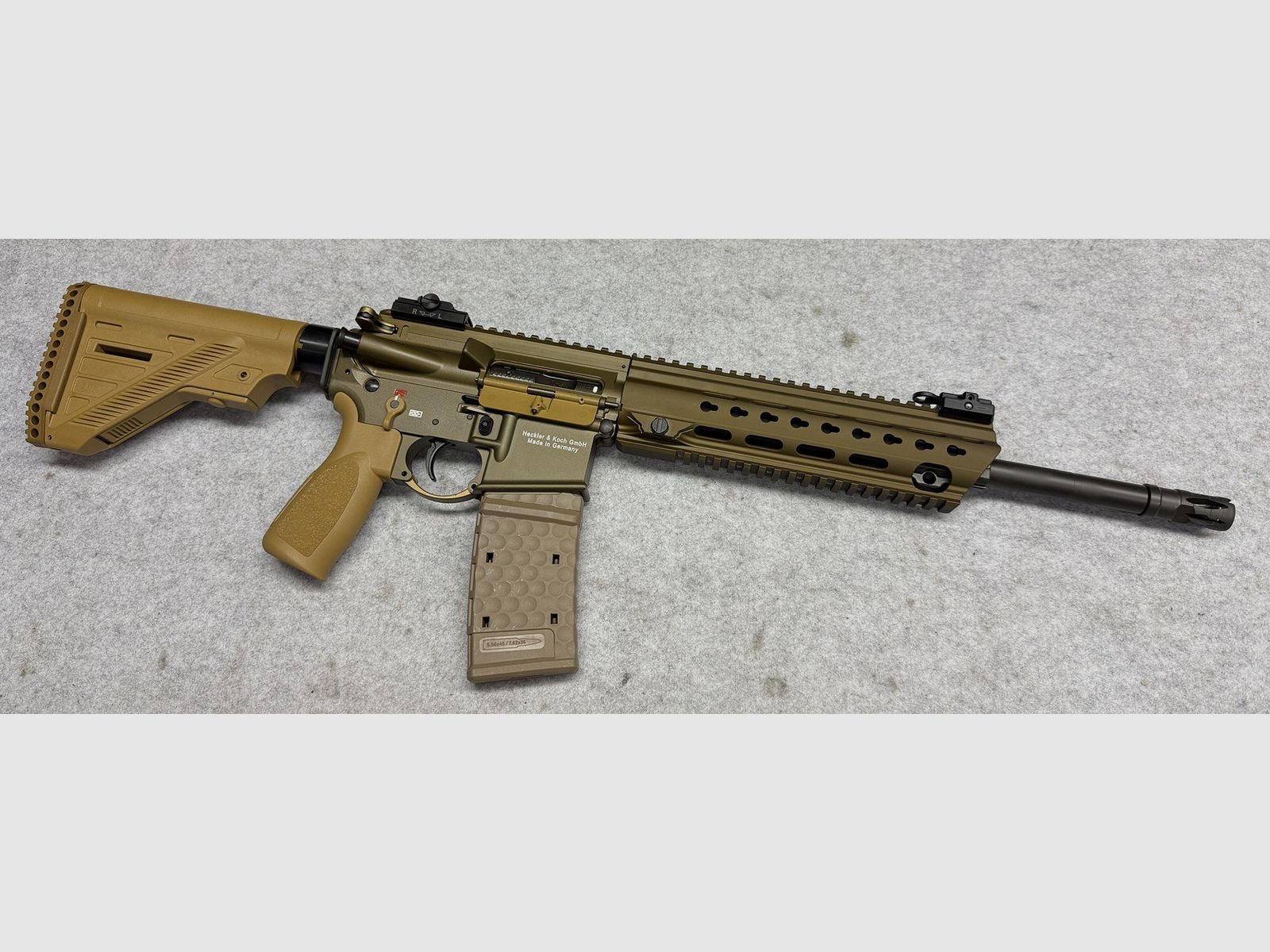 HECKLER & KOCH MR223 RAL8000 mit 14,5" Lauf Kaliber .223 Remington
