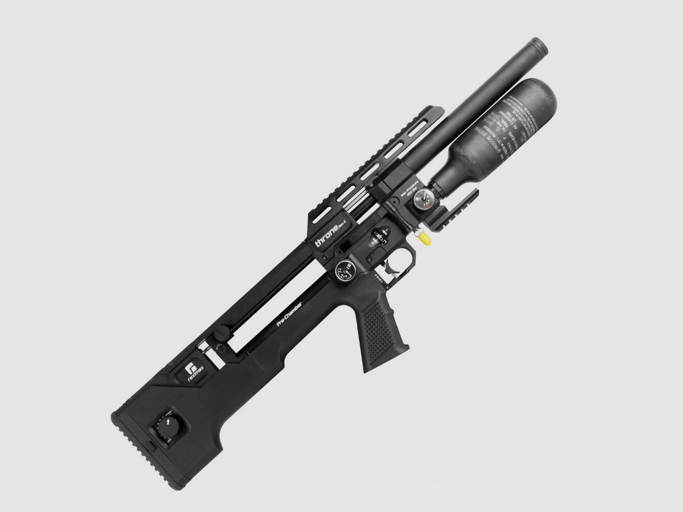 reximex Throne Gen2 COMPACT PCP Gewehr 4,5 mm Diabolo Schwarz