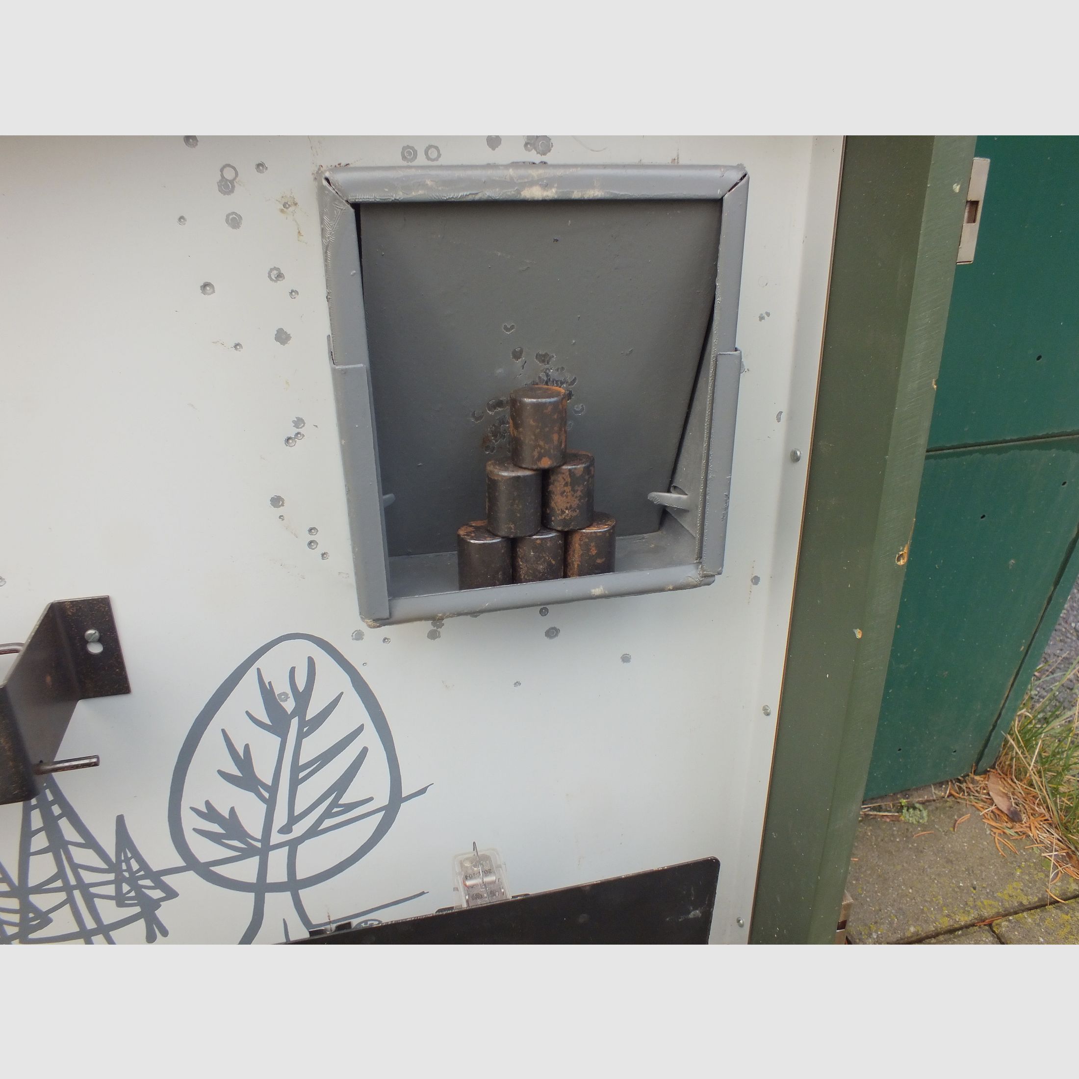 Schießbude, Schießkoffer, mit laufender Scheibe, DDR extrem selten!