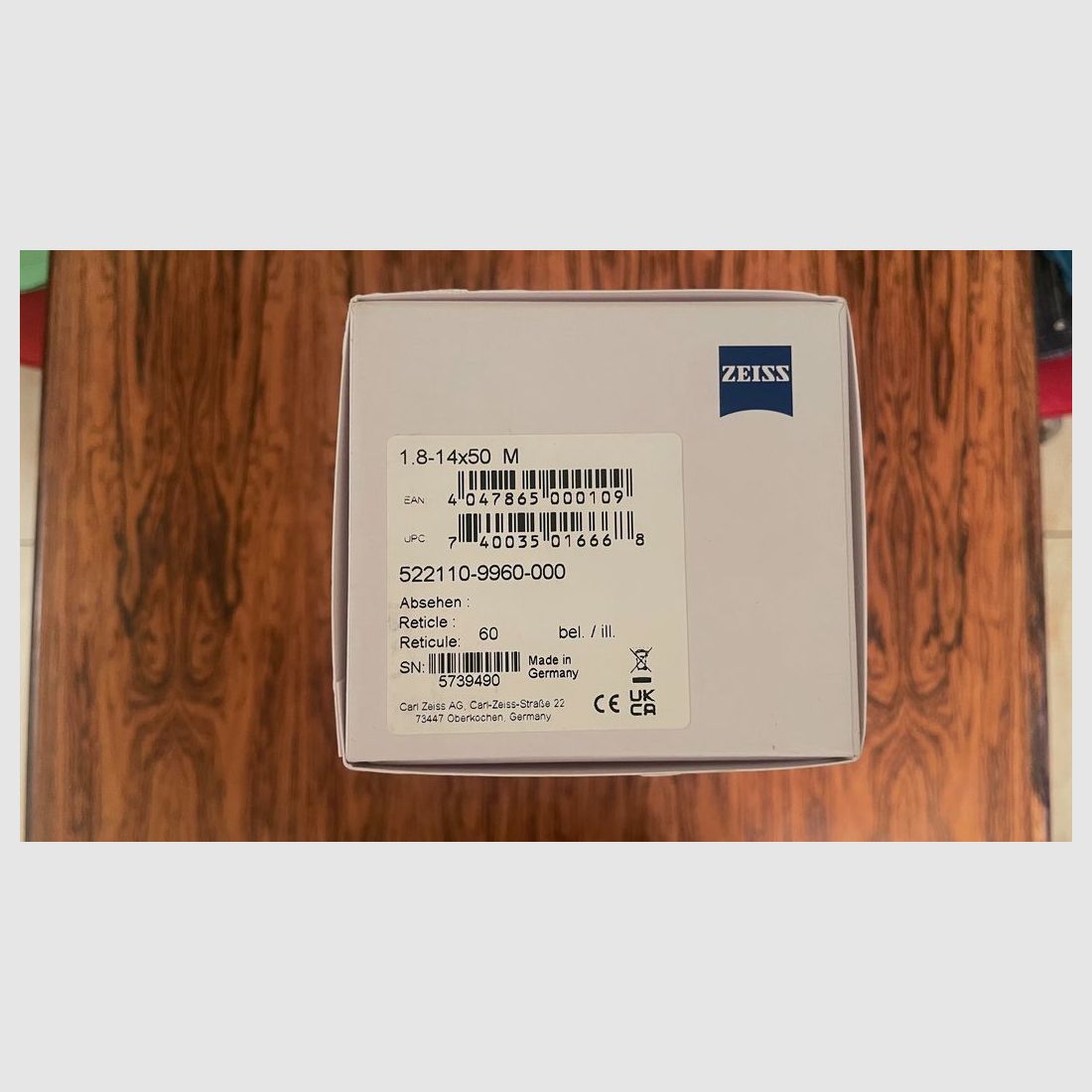 Zeiss V8 1,8-14x50 M mit Absehen 60