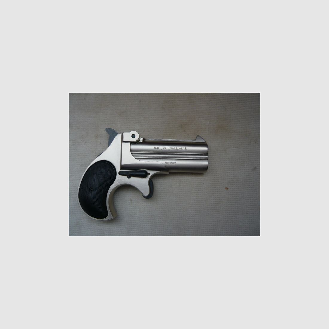 Derringer NORIS Twinny nickel-plated with screwed barrel PTB276