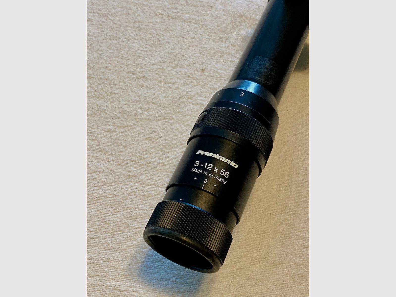 Frankonia ( Docter ) 3-12x56 riflescope with Blaser saddle mount